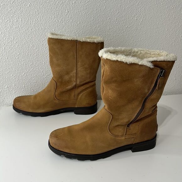 Sorel Emelie Foldover Boot in‎ Camel Brown Sz 11 - Picture 5 of 10